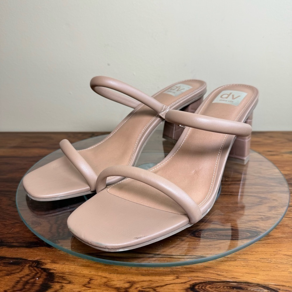 DV by Dolce Vita Halsty Double Band Mules in caramel
